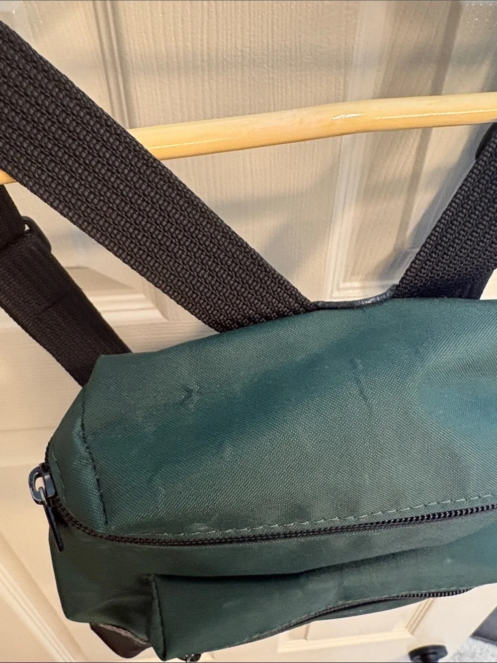Women's Dark Green Everyday Backpack with Front Pocket
